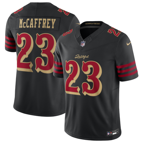 Men's Nike Christian McCaffrey Black San Francisco 49ers Rivalries Collection Stitched Limited Jersey