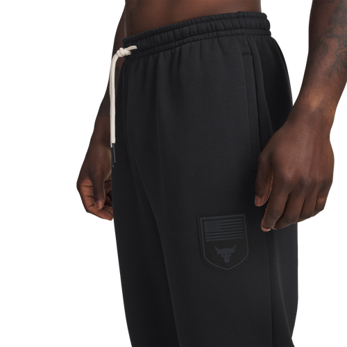  - Under Armour Project Rock Icon Fleece Veterans day Pants - Black