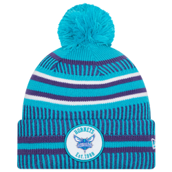 Men's - New Era Hornets Sport Pom Knit - Teal/Purple/White