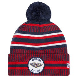 Men's - New Era Pelicans Sport Pom Knit - Navy/Red/White