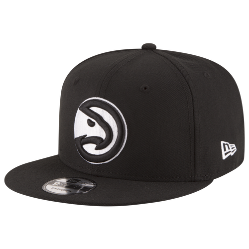 

New Era Mens Atlanta Hawks New Era Hawks 9Fifty Snapback Cap - Mens White/Black Size One Size