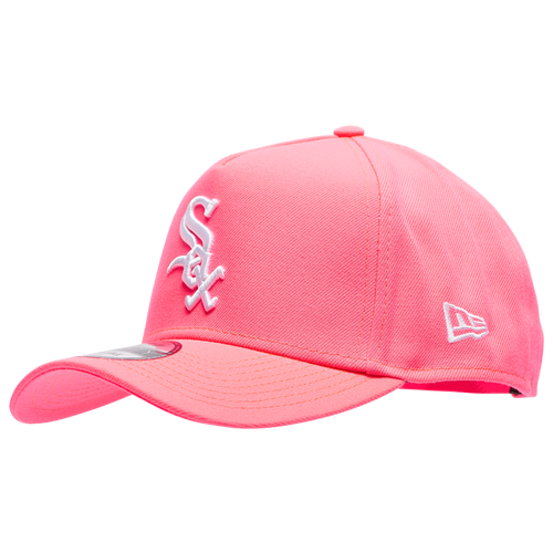 

New Era Mens Chicago White Sox New Era White Sox A Frame Neon Adjustable Cap - Mens Pink/White Size One Size