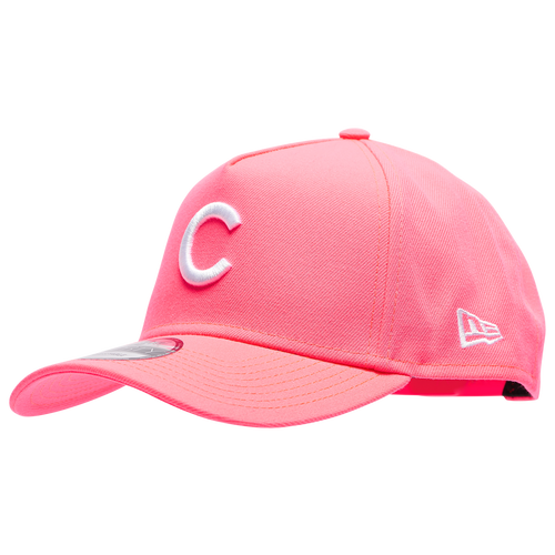 

New Era Mens Chicago Cubs New Era Cubs A Frame Neon Adjustable Cap - Mens Pink/White Size One Size