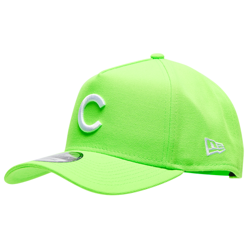 

New Era Mens Chicago Cubs New Era Cubs A Frame Neon Adjustable Cap - Mens Green/White Size One Size