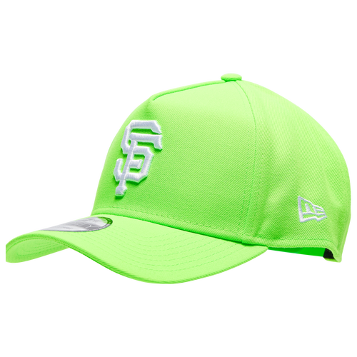 

New Era Mens San Francisco Giants New Era Giants A Frame Neon Adjustable Cap - Mens Green/White Size One Size