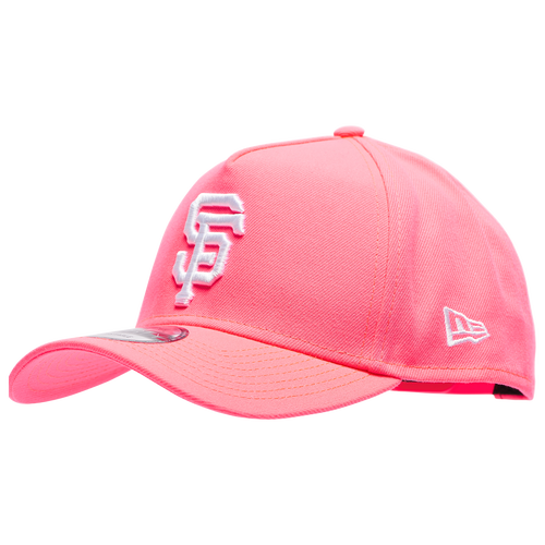 

New Era Mens San Francisco Giants New Era Giants A Frame Neon Adjustable Cap - Mens Pink/White Size One Size