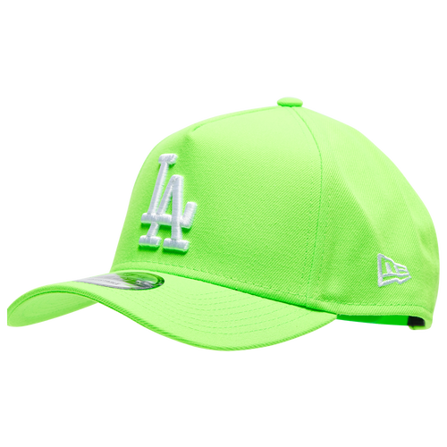 

New Era Mens Los Angeles Dodgers New Era Dodgers A Frame Neon Adjustable Cap - Mens Green/White Size One Size