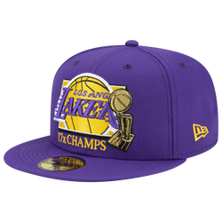 Men's - New Era NBA 17x Champ Fitted Cap - Purple/Yellow