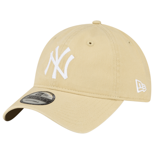 

New Era Mens New Era Yankees 940 Adjustable Cap - Mens Beige/White Size One Size