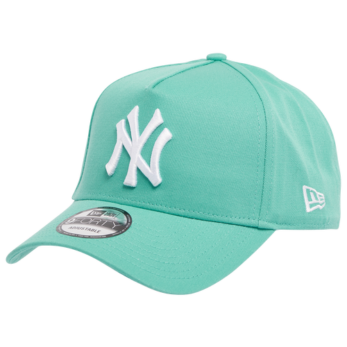 

New Era Mens New York Yankees New Era Yankees A Frame Adjustable Cap - Mens Pastel Green/White Size One Size