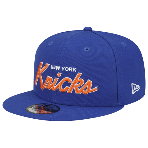 

New Era Mens New York Knicks New Era Knicks NBA Script Retro Snapback - Mens Orange/Blue Size One Size