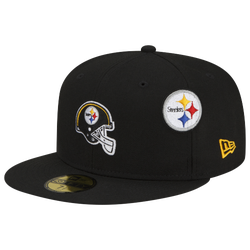 Men's - New Era Steelers X Just Don Fitted Cap - Black/Yellow