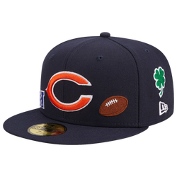 Men's - New Era Bears Local 59Fifty Fitted Cap - Navy/Navy