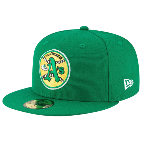 

New Era Mens New Era As Cooperstown Logo 59Fifty Fitted Cap - Mens Green/Green Size 7