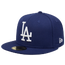 New Era Dodgers Cooperstown Logo 59Fifty Fitted Cap - Men's Royal/Royal
