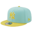 New Era Yankees Color Pack Snapback - Men's Teal/Yellow