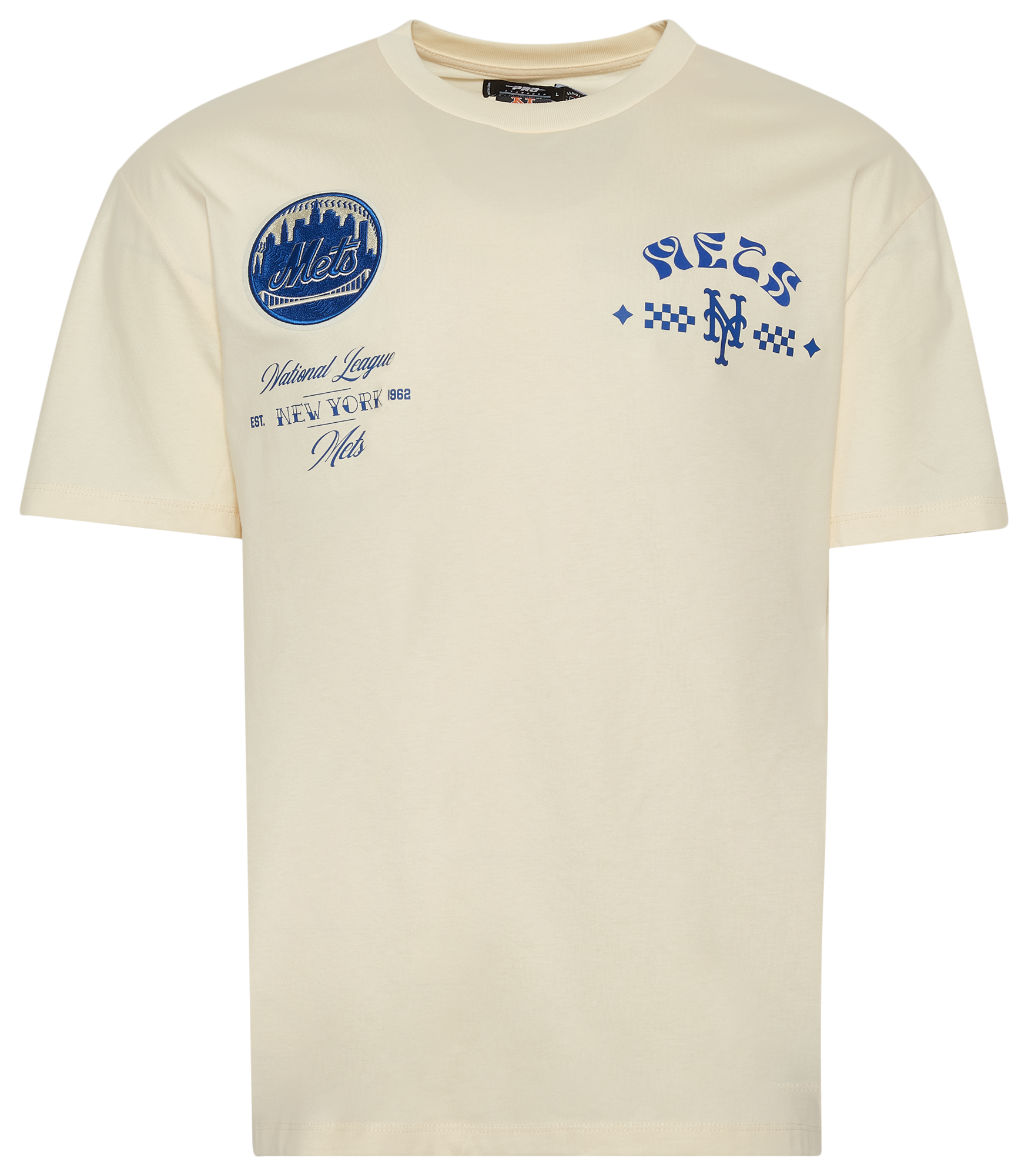 Pro Standard Mets Wavy Pro Drop Shoulder FC T-Shirt - Men's
