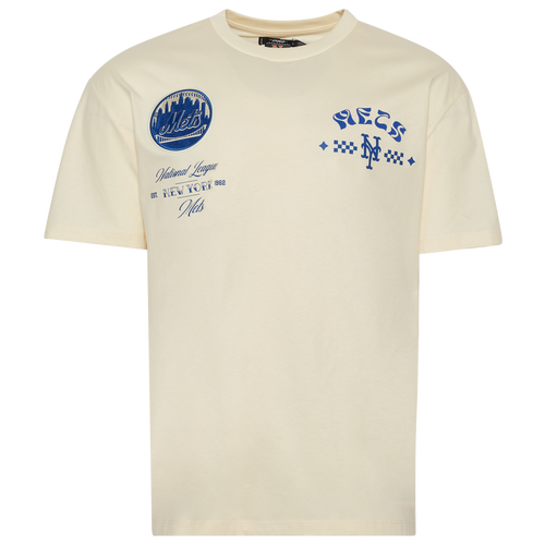 MENS - Pro Standard Mets Wavy Pro Drop Shoulder FC T-Shirt - Tan