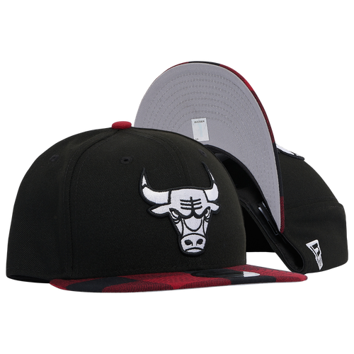 

Chicago Bulls New Era Bulls Buffalo Plaid Visor Snapback - Mens Black/Red Size One Size