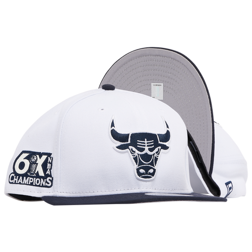 

New Era Mens New Era Retro 6 Snapback - Mens White /Black/Silver Size One Size