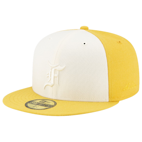 

New Era Mens New Era Fear Of God Trucker Fit - Mens White/Yellow Size 7