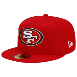 Men's - New Era 49ers City Cluster Fitted Hat - Red