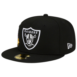 Men's - New Era Raiders City Cluster Fitted Hat - Black