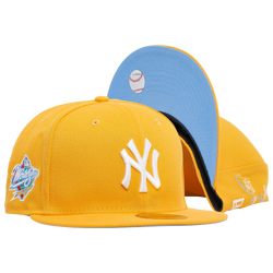 Men's - New Era Yankees MLB 59Fifty Icon Cap - Yellow/White