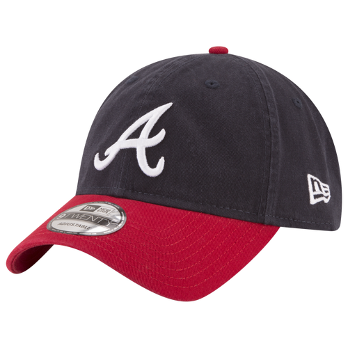 

New Era Mens Atlanta Braves New Era Braves Road Cap - Mens Navy/White Size One Size