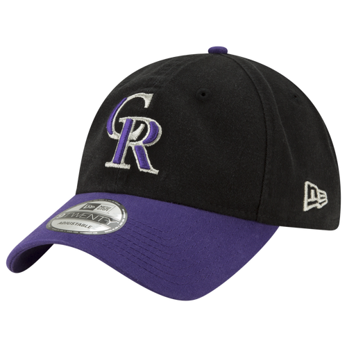 

New Era Mens Colorado Rockies New Era Rockies Alternate 2017 Cap - Mens Black/White Size One Size