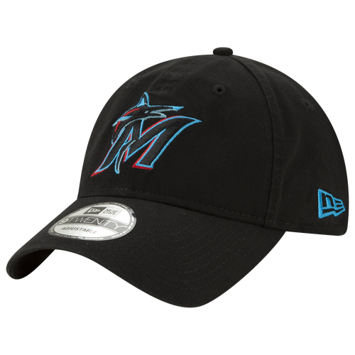

New Era Mens Miami Marlins New Era Marlins 2029 Game Cap - Mens Black/Blue/Red/Red Size One Size