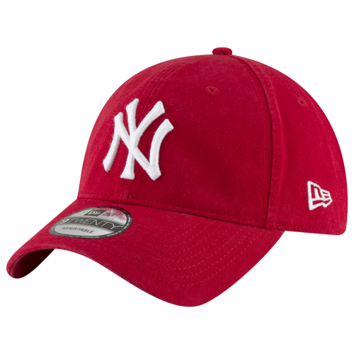 

New Era Mens New York Yankees New Era Yankees Core Classic 920 Adjustable Cap - Mens White/Red Size One Size