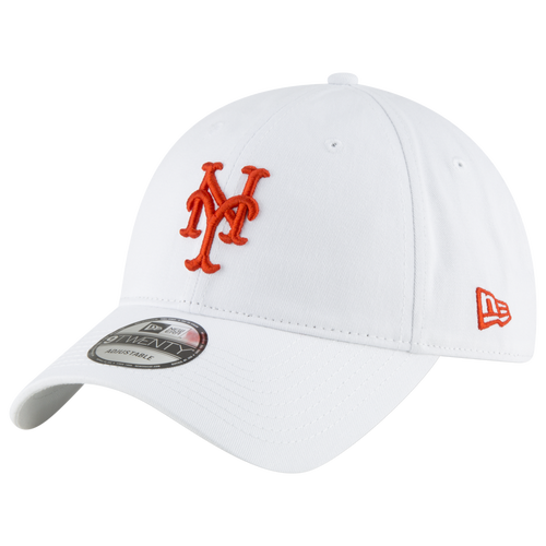 

New Era Mens New Era Mets Core Classic - Mens White/Orange Size One Size