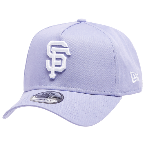 

New Era Mens San Francisco Giants New Era Giants A Frame Adjustable Cap - Mens Pastel Purple/White Size One Size
