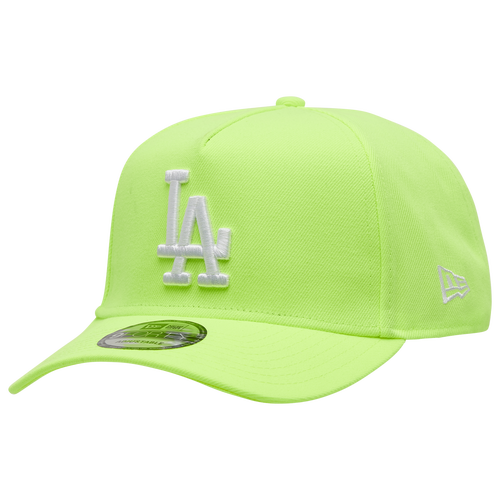 

New Era Mens Los Angeles Dodgers New Era Dodgers A Frame Adjustable Cap - Mens Yellow/White Size One Size
