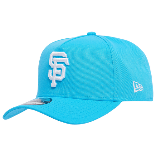 

New Era Mens San Francisco Giants New Era Giants A Frame Adjustable Cap - Mens Neon Blue/White Size One Size