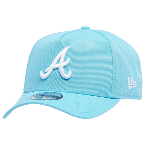 

New Era Mens Atlanta Braves New Era Braves A Frame Adjustable Cap - Mens White/Blue Size One Size