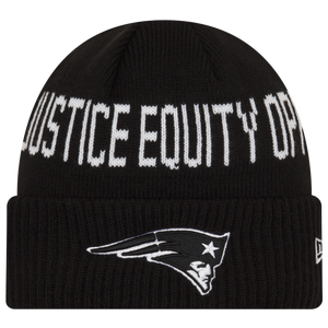New Era Men's New Era Black Houston Texans Team Social Justice Cuffed Knit  Hat