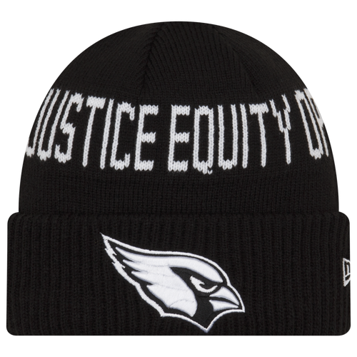 

New Era Mens New Era Cardinals Social Justice Knit Beanie - Mens White/Black Size One Size