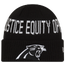 New Era Panthers Social Justice Knit Beanie - Men's Black/White
