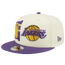 New Era Lakers Draft Snapback Cap - Men's White/Purple