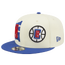 New Era Clippers Draft Snapback Cap - Men's White/Blue