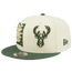 New Era Bucks Draft Snapback Cap - Men's White/Green