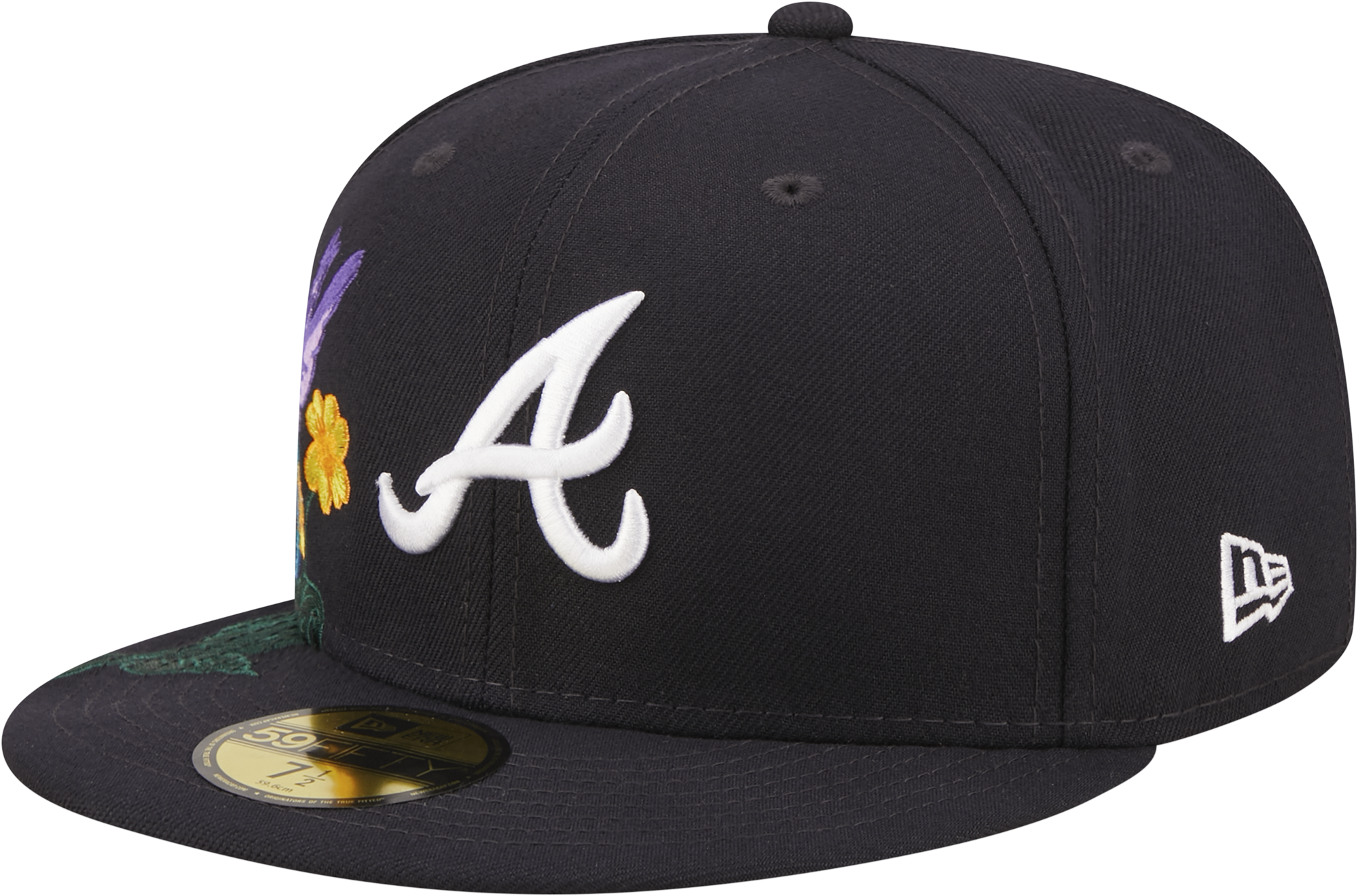 Atlanta Braves New Era Blooming 59FIFTY Fitted Hat - Navy
