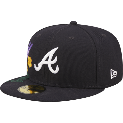 

New Era Mens Atlanta Braves New Era Braves 59Fifty Blooming Floral Fitted Caps - Mens Navy Size 7