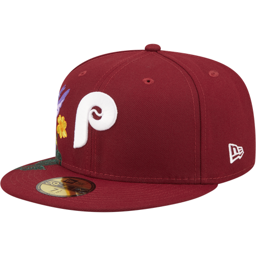 

New Era Mens New Era Phillies 59Fifty Blooming Floral Fitted Caps - Mens Maroon/Multi Size 7