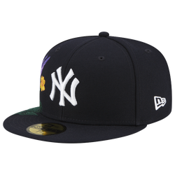Men's - New Era Yankees 59Fifty Blooming Floral Fitted Caps - Navy/Multi 