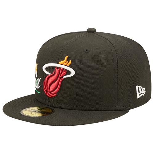 

New Era Mens Miami Heat New Era Heat 59FIFTY NBA Crown Champs Cap - Mens Navy/White Size 7