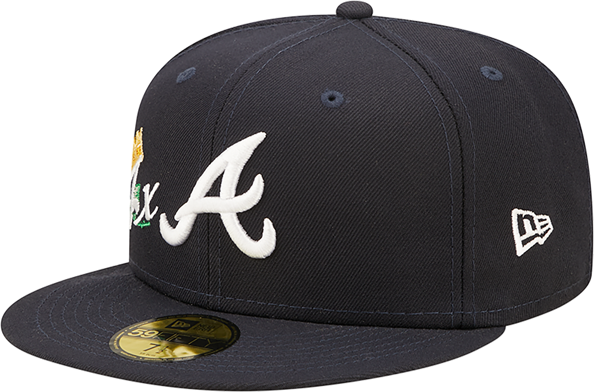 Atlanta Braves CROWN CHAMPS Navy Fitted Hat by New Era