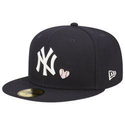 Men's - New Era Yankees Team Heart 5950 - Navy/Navy